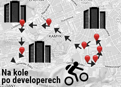 Uspořádali jsme cyklovyjížďku po chystaných developerských projektech