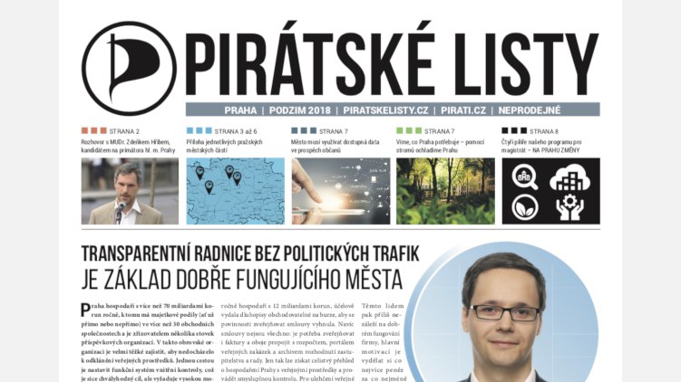 Pirátské listy pro Prahu 12 podzim