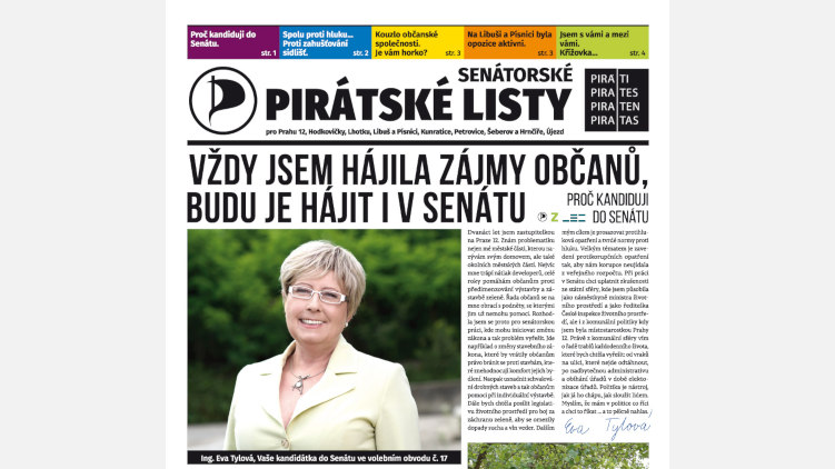 Senátorské Pirátské listy podzim 2018