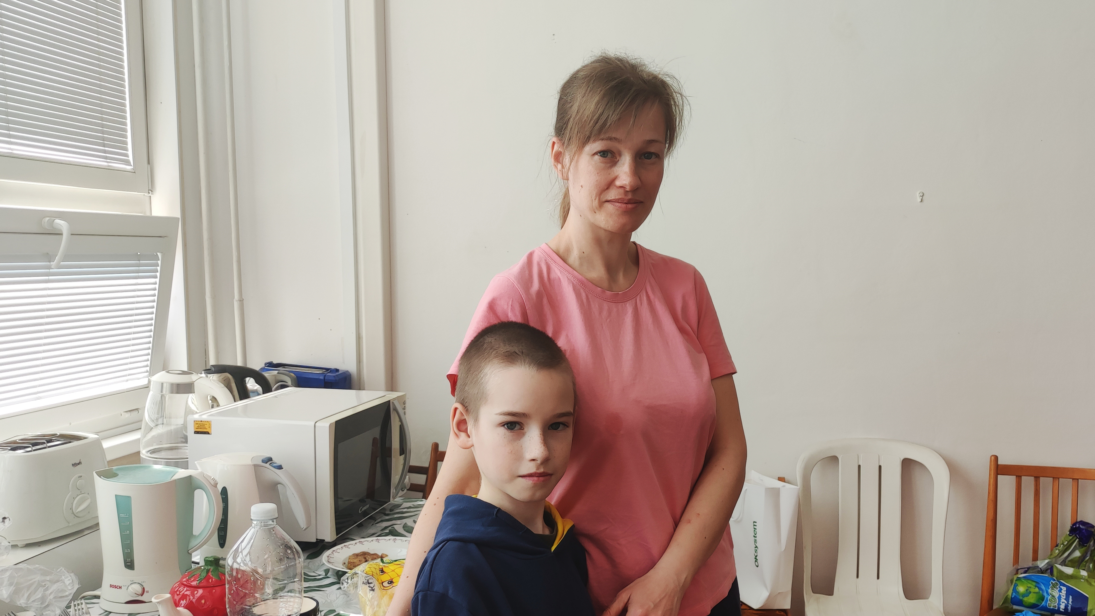 Zdravotnice Natalia přišla z Oděské oblasti spolu se synem a matkou.