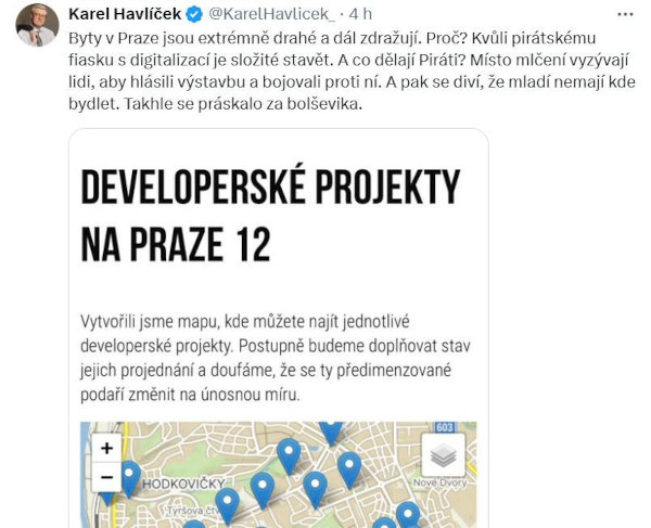 Post Petra Havlíčka